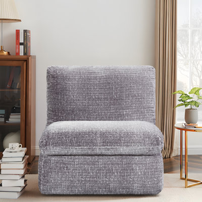Chaise pleine compression, conception ergonomique, chaise en velours côtelé gris