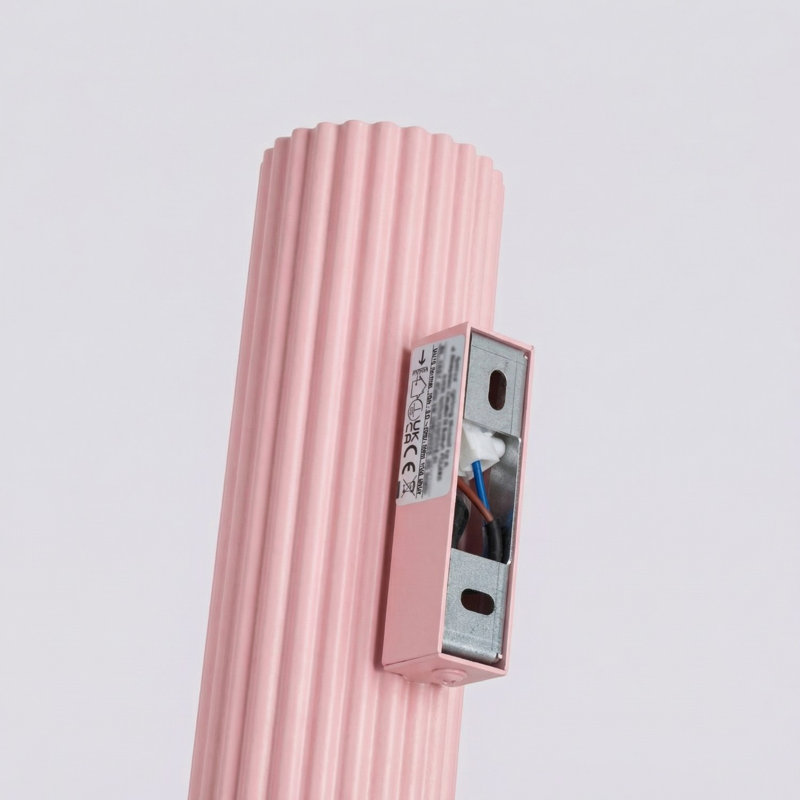 Karbon Aluminium Wall Sconce, Wall lamp KARBON 20 pink, Pink, 2 Lights