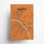 Mainz, carte de la ville, impression-1134077395-1134077419