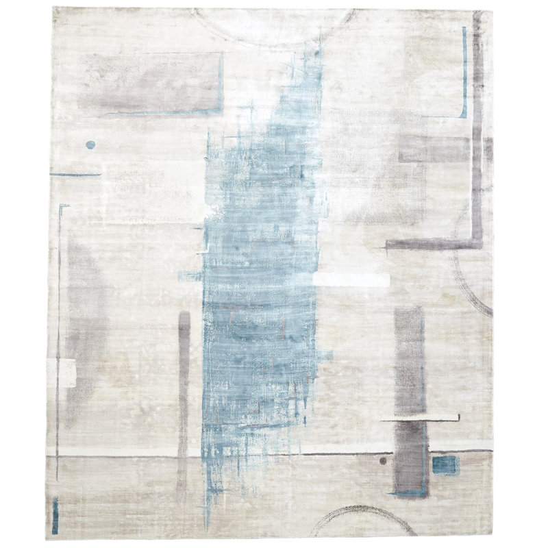 Art Rug-Blue, Rectangle 9' x 12'