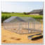 Grand poulailler en métal 20 x 10 x 6 pi pour une utilisation à la ferme en plein air