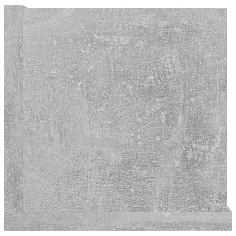 7.1cm H Wall Mounted Media Storage, Concrete Grey