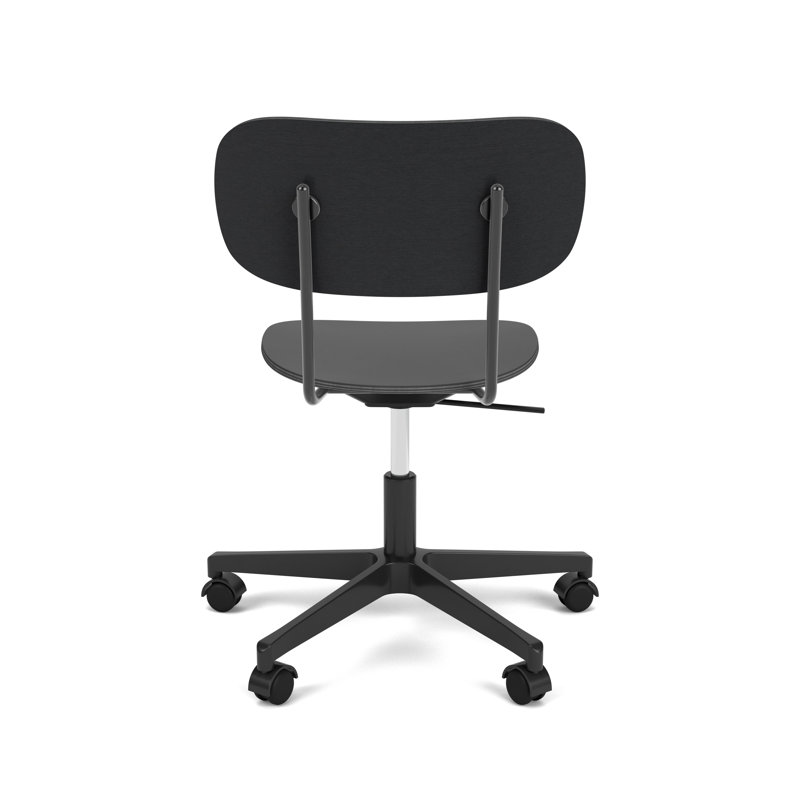 Co Swivel Task Chair, Black Oak/Black