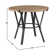 Bruce Round Metal Base Dining Table