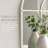 Handmade Distressed White Arched Metal Mirror