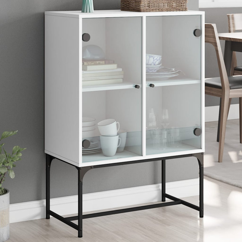 Aanvi Steel Standard Accent Cabinet, White
