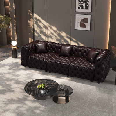 Canapé modulaire en cuir synthétique modulaire 105,7