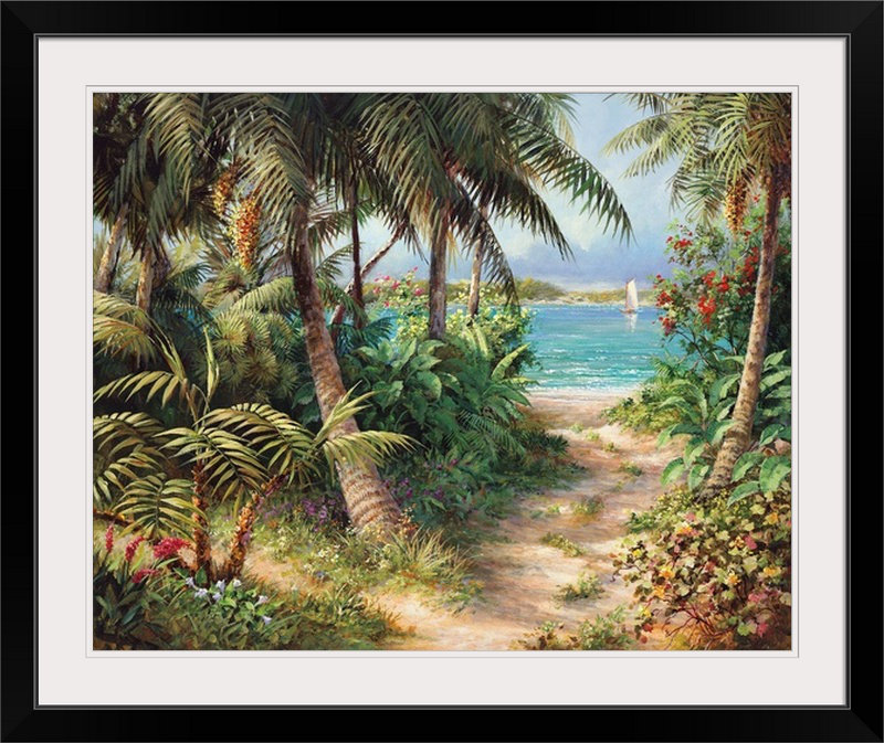 «Wofford Bahama Sail», reproduction d'art par Fronckowiak, H 16 po x l 20 po x P 1,5 po, Toile