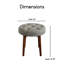 Tabouret rond capitonné Elle Decor-24099452