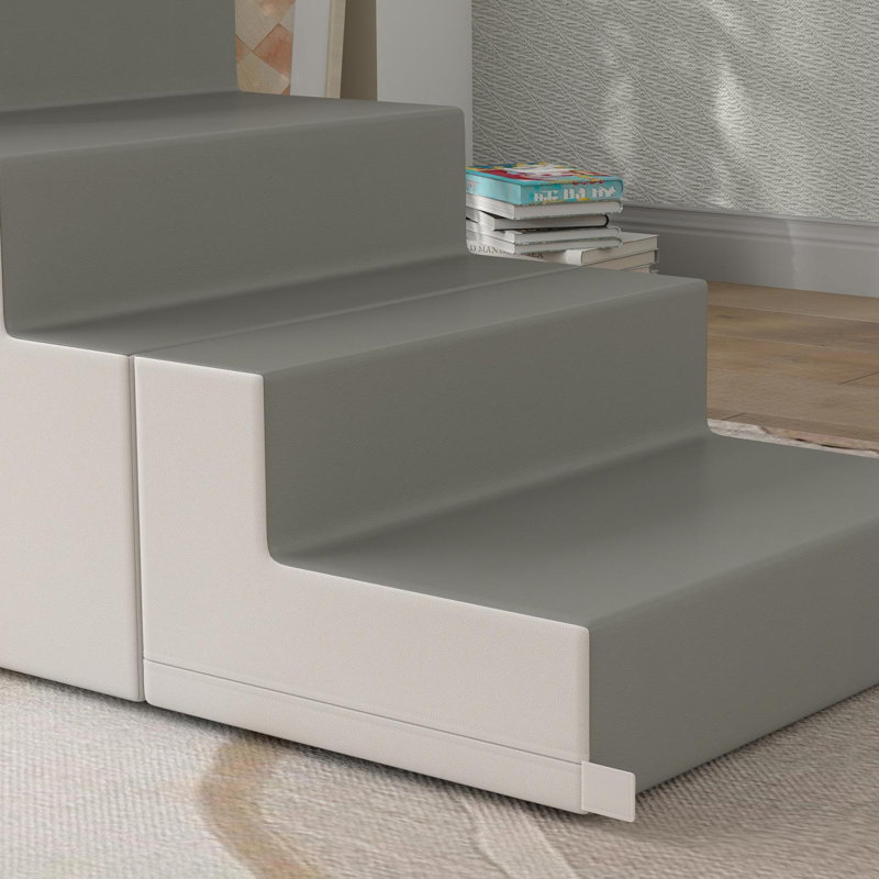 Jouets d'escalade en mousse 2 pièces pour tout-petits, grimpeur reconfigurable avec escaliers et glissade