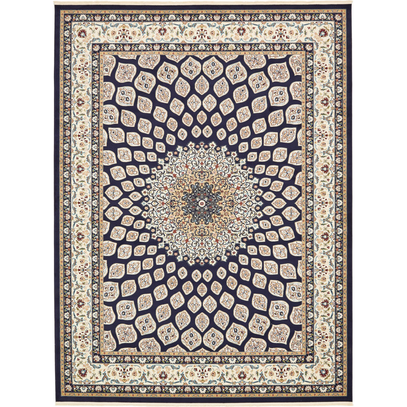 Jackson Hand Hooked Floral Indoor Rug, Rectangle 7'10" x 10'