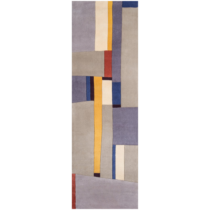 Ayano Wool Geometric Indoor Rug, Runner 2'6" x 8'