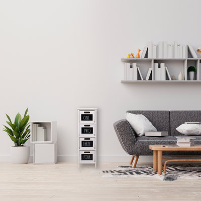 Hafize 4 Drawer Storage Drawer