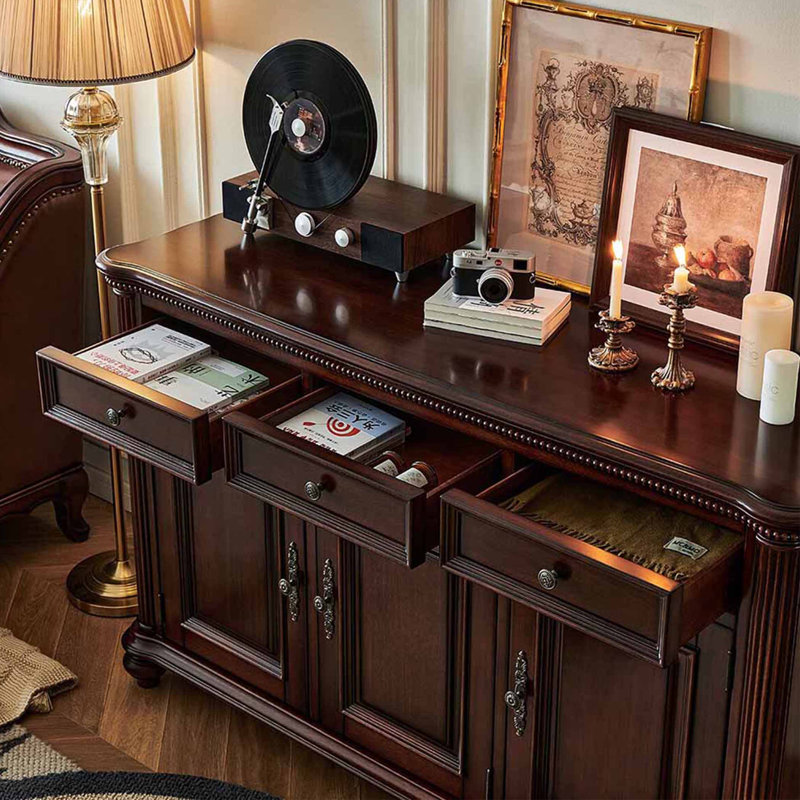 European style retro living room shoe cabinet