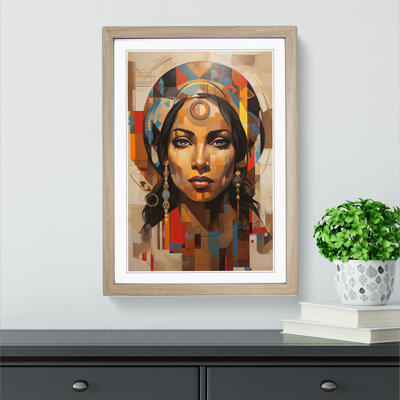 Indian Woman Dadaism - Framed Print