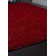 Solid Colour Shaggy Red Area Rug