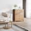 Commode 5 tiroirs pour commode de meubles de chambre à coucher en bois avec poignées rondes-768540557