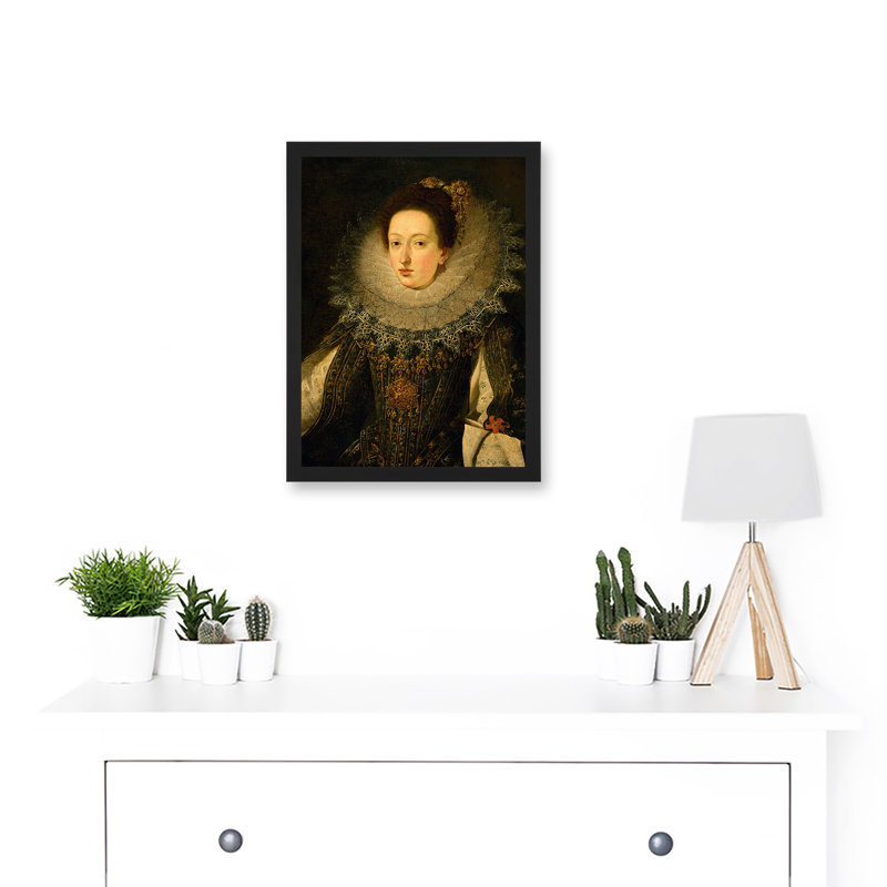 Flemish School Noble Woman - Single Picture Frame Painting