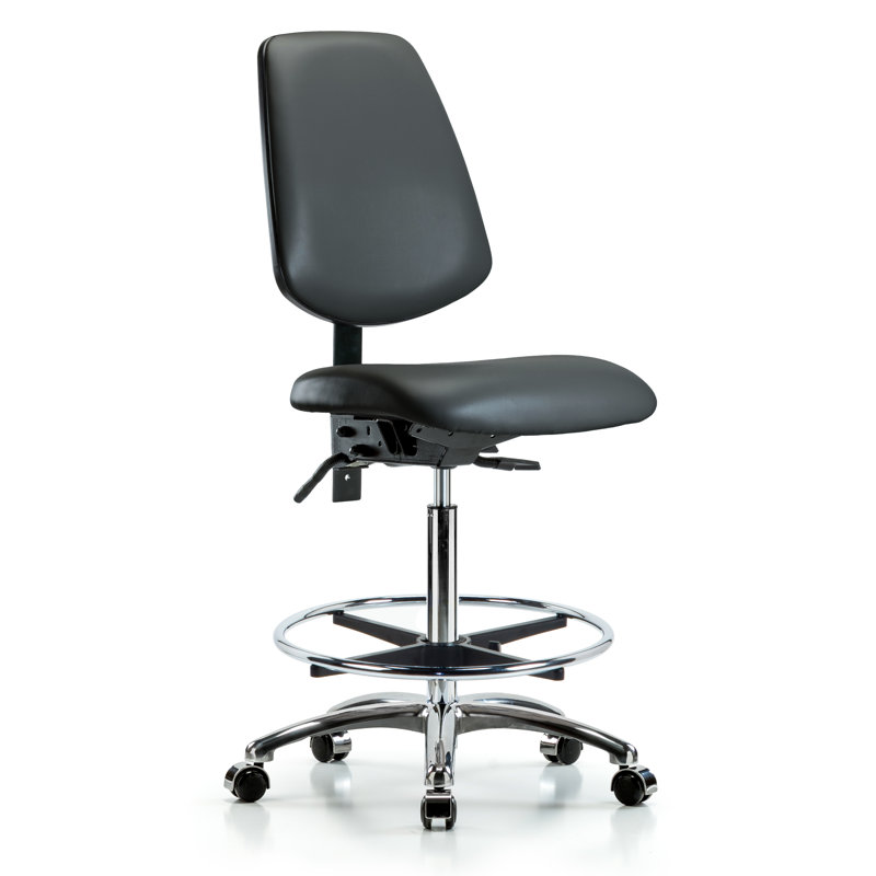 Chaise de travail ergonomique Landolfo, Roulettes, Non, Carbone