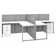Easy Office L-Shaped 2 Person Benching Workstation with Cable Management