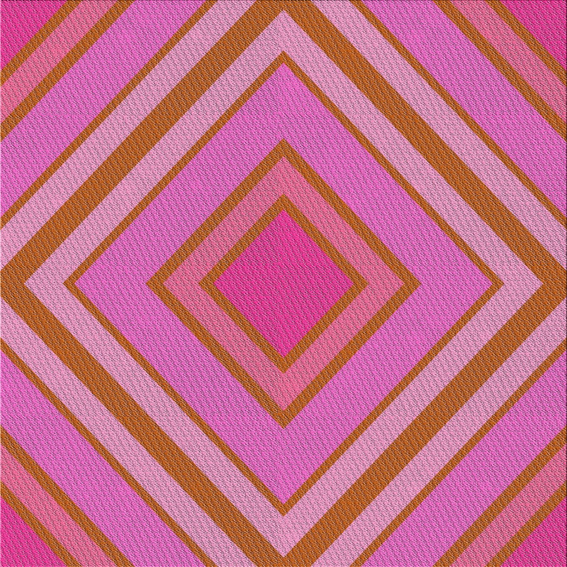 Geometric Indoor Rug, Square 6'