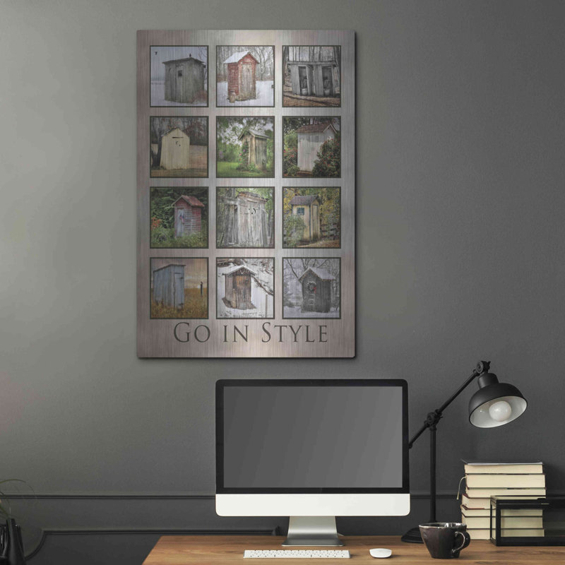 «Go in Style» par Lori Deiter, art mural en métal, H 36 po x l 24 po