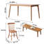 Table rectangulaire en bois massif domestique simple-130791487-130791490