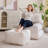 Square Corduroy Pouf Ottoman, Large Floor Cushion Seat with Foam Chunk Filling, Foot Stool for Living Room, Bedroom-1907913245-1907207882