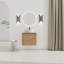 Meuble-lavabo mural 24 po avec lavabo d'art en céramique et porte à fermeture en douceur, emballage KD, contreplaqué-2056995958