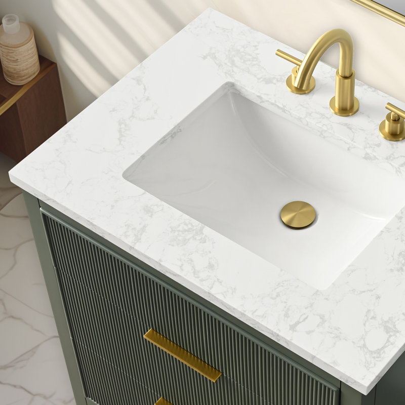 Emma 30" W Single Vanity, Vintage Green