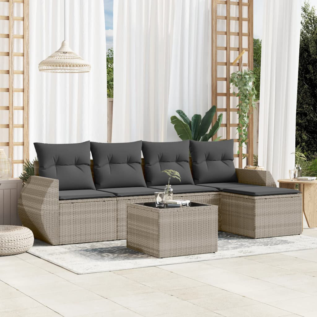 Lounge-Set Reiman aus Polyrattan mit Polster