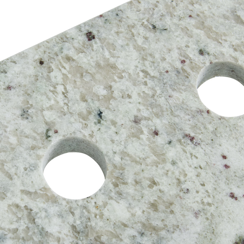 Plateau de meuble-lavabo simple en granite 49 "avec lavabo, Blanc cachemire