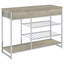 Ethel Grey 2-Drawer Home Bar Storage With Wine Rack