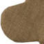 Chaussette de Noël 14 po en os de chien brun avec nœud écossais rouge