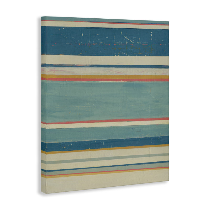 Nautical Linear Pattern Canvas Wall Art by Pippin Schupbach, 30" H x 24" W