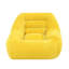 Velours côtelé en fausse fourrure jaune confortable pour le dortoir, aucun assemblage requis, cou de soutien ergonomique, poids du produit 31 lb, chambre à coucher souple de 27,5 po de hauteur, nécessaire, support dorsal, hauteur de 34 colis