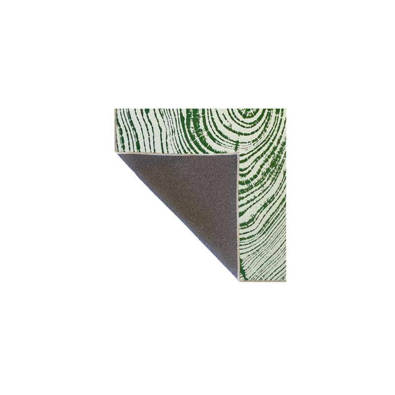 Tapis lavable Green, Square 3'3" Rug Pad Included