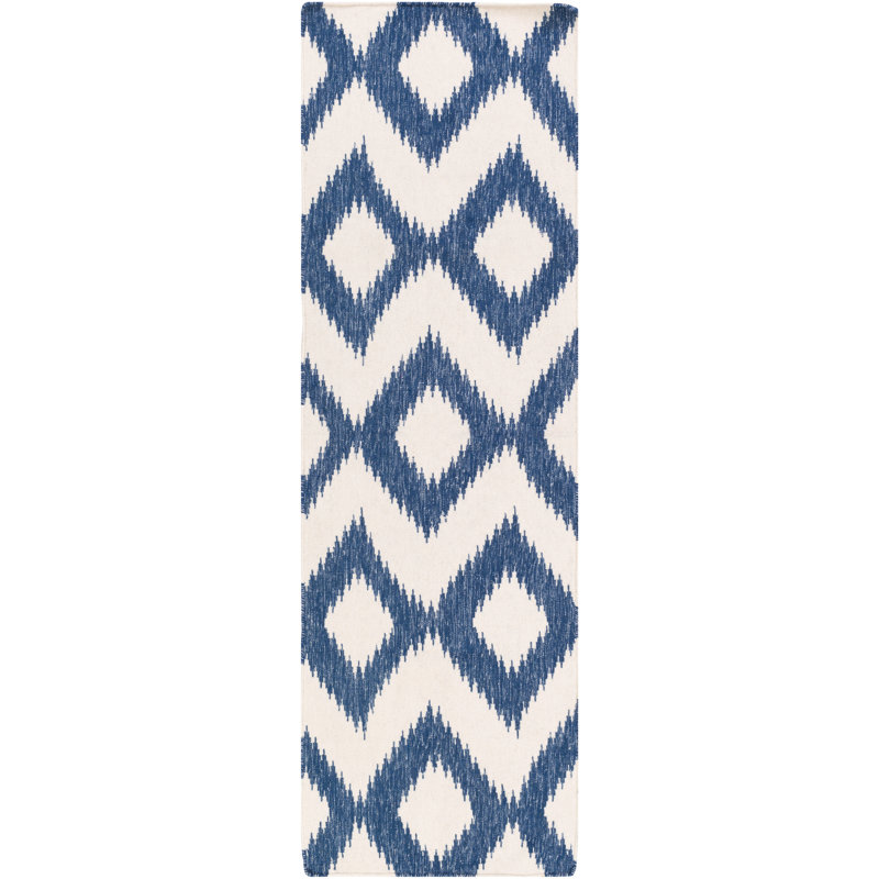 Baptista Wool Geometric Indoor Rug, Runner 2'6" x 8'