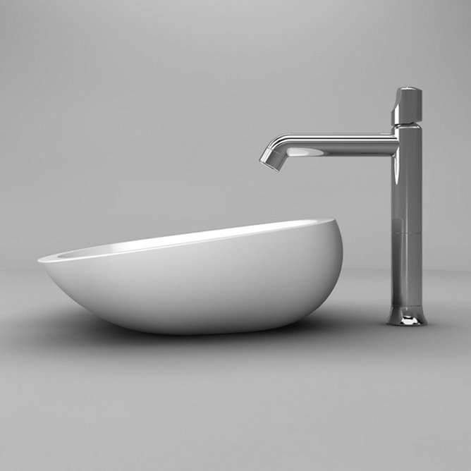 Unique 20.1'' L Bathroom Sink, White Polish