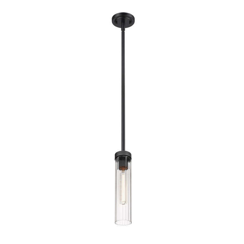 Beau 1 - Light Single Pendant, Matte Black