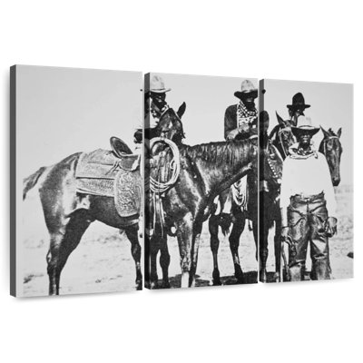 Cowboys noirs de Lelar à Bonham, Texas, 1890