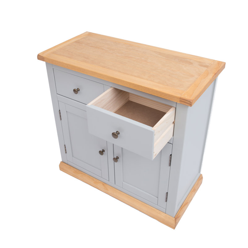 Naugle 84cm Sideboard, Grey/Brown/Bronze