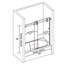 56"-60" W x 66" H Single Sliding Frameless Tub Door with 3/8"(10mm) Tempered Clear Glass-94288764