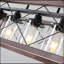 Luminaire suspendu de style campagnard industriel en bois rouge 32 po, lustre 5 lumières pour salle à manger, îlot de cuisine, décor de café (sans ampoules)-46303697