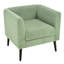 Fauteuil confortable, tissu, pieds en bois massif et fauteuil rembourré confortable avec pieds rembourrés en mousse-1349696452