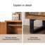Rangement pour chaussures en bois massif Burlywood
