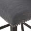 Tabouret de comptoir contemporain capitonné à oreilles en tissu, ensemble de 2-1628291415