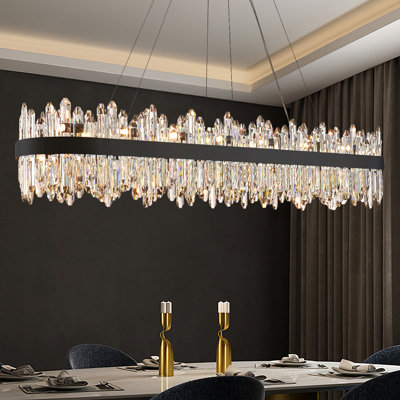 Lustre en cristal 32 lumières à intensité variable Angelys