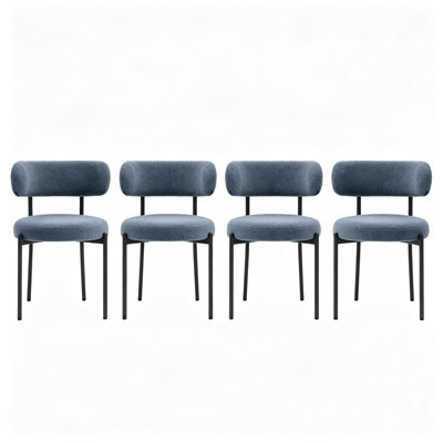 Round Modern Upholstered Kitchen Chairs