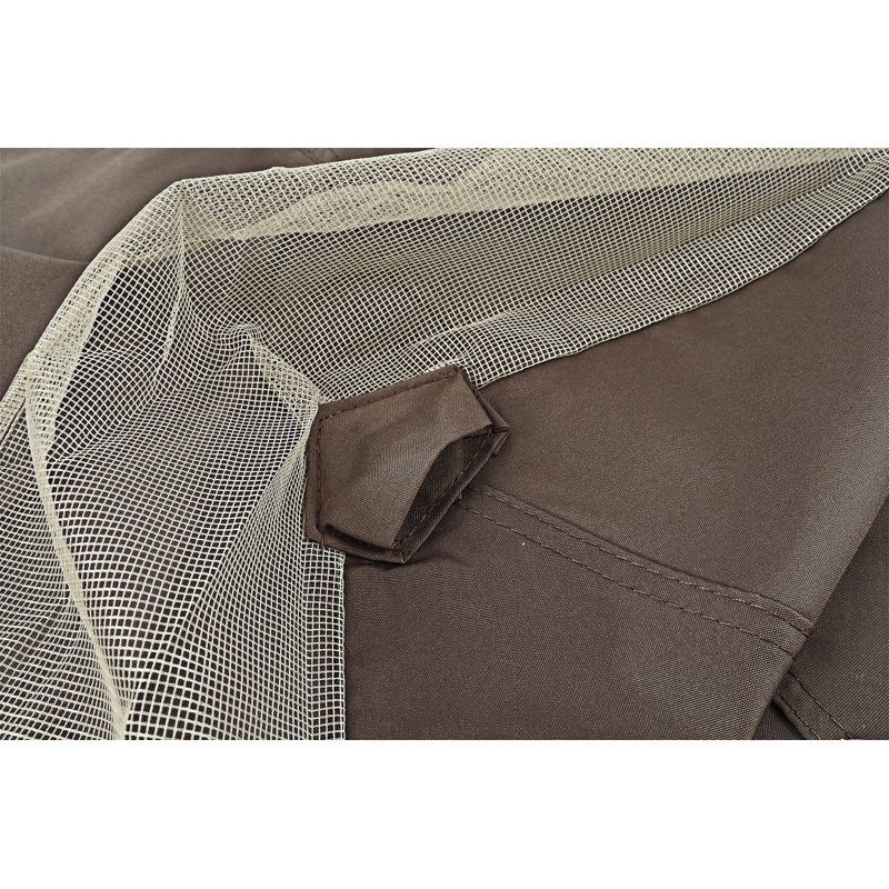 Auvent de remplacement pour abri de jardin extérieur, Brun